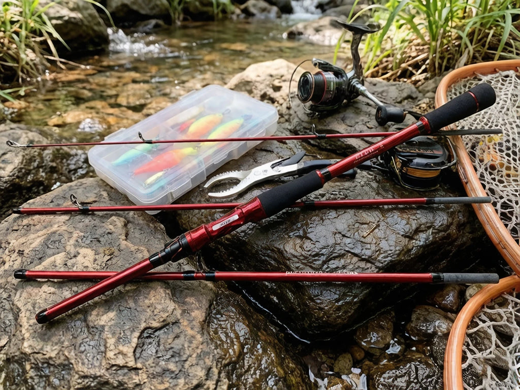 Casting Spinning Fishing Rods 1.8M 2.1M 4 Section UltraLight Travel Portable Lure Feeder Pole Pesca EVA Handle Tackle