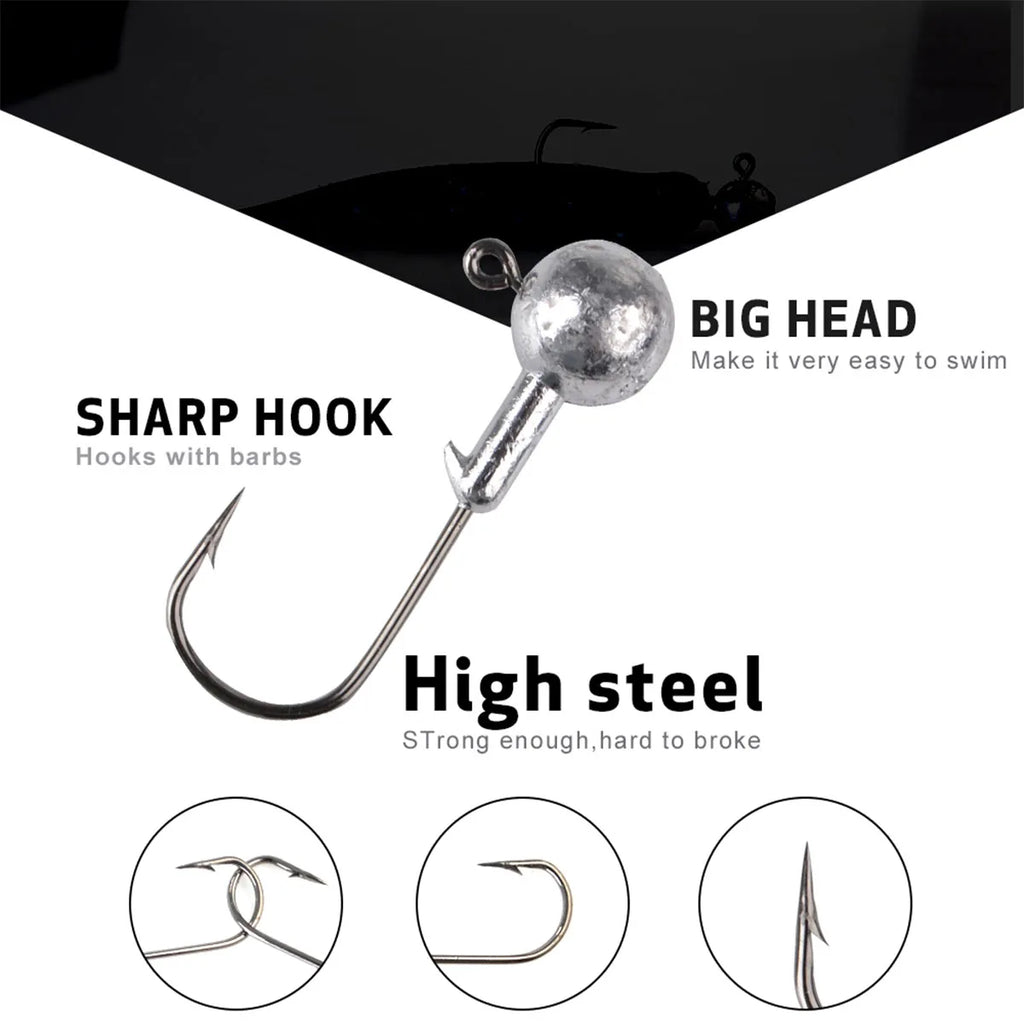 Telescopic Fishing Rod、Jig Head Hook、T Tail Soft Lure