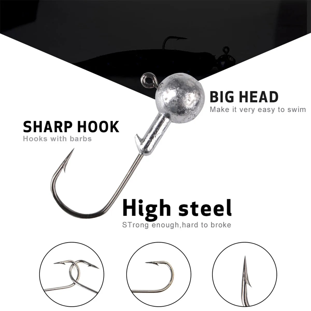 Telescopic Fishing Rod、Jig Head Hook、T Tail Soft Lure