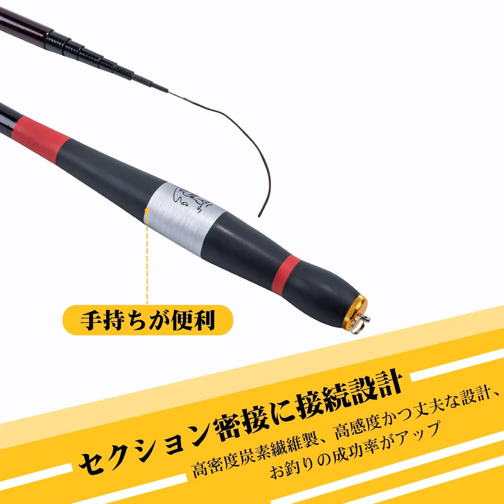 Ultralight Carbon Fishing Rods 1.8M-7.2M Portable Telescopic Travel Mini Stream Feeder Pole Hard Pesca Carp Freshwater