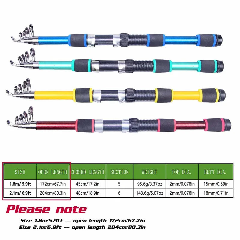 BRAVMACK Fishing Rod and Reel Line Lure Set Carbon Fiber Telescopic Fishing Rod 5.2:1BB Spinning Reel for Saltwater Freshwater
