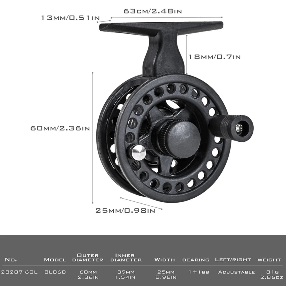 LEO 51cm Fishing Rod Reel Combo Fiberglass Sea Fishing Rods Portable Ultra-short Antiskid Grip Tackle Pesca Fisherman Gear