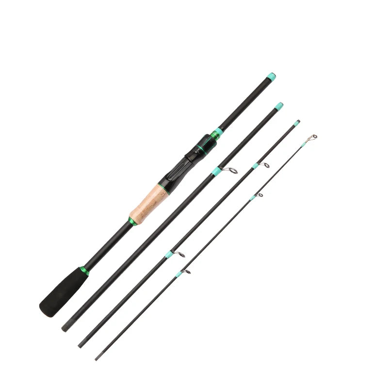 Casting Spinning Lure Angelrute Solide ML Tip 18 m Ultralight Trout Jigging Rod 4/5 Sections Fishing
