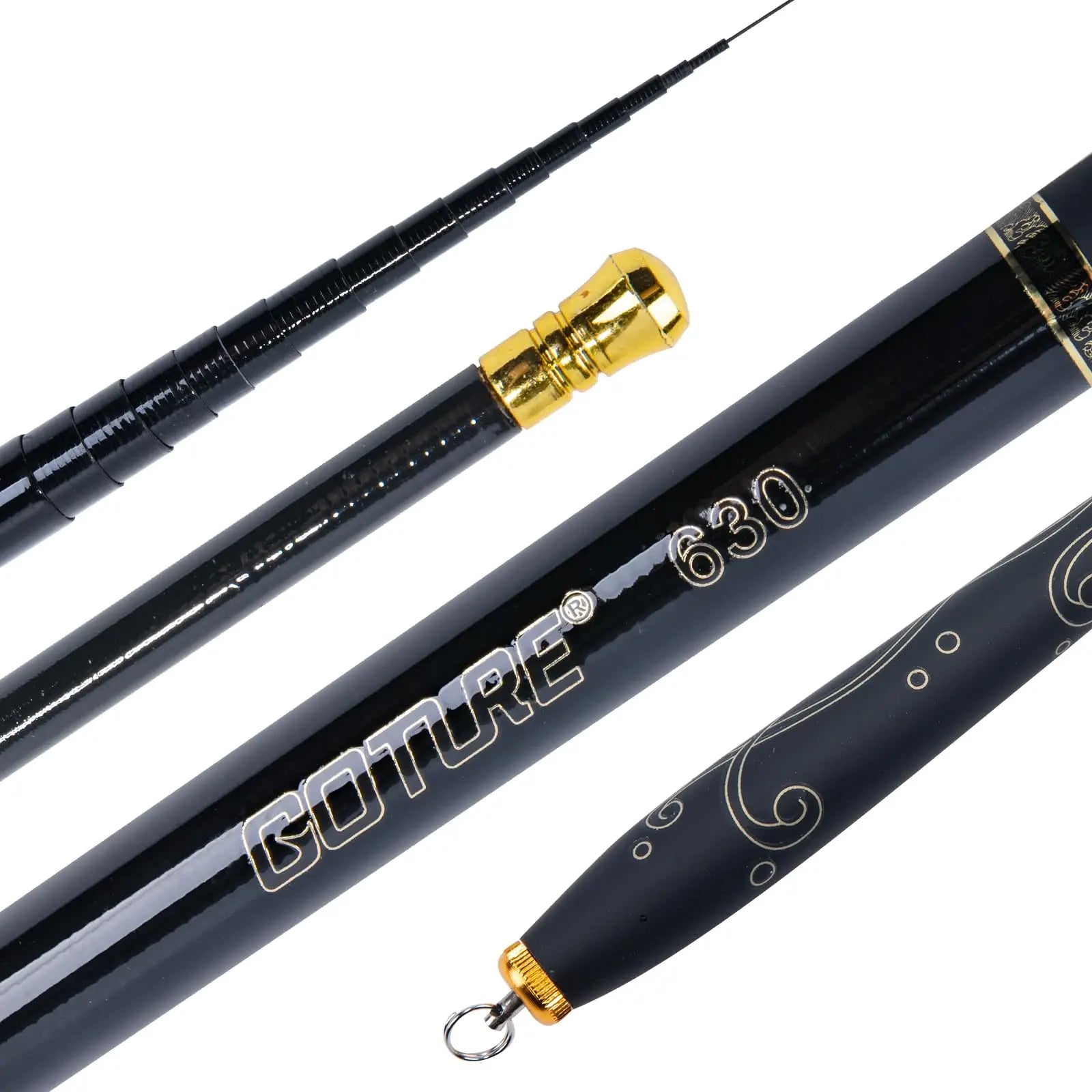 Goture Telescopic Mini Stream Rod Carbon Reservoir Pond Fishing Rod Super Light Hard Fiber Hand Fishing Pole