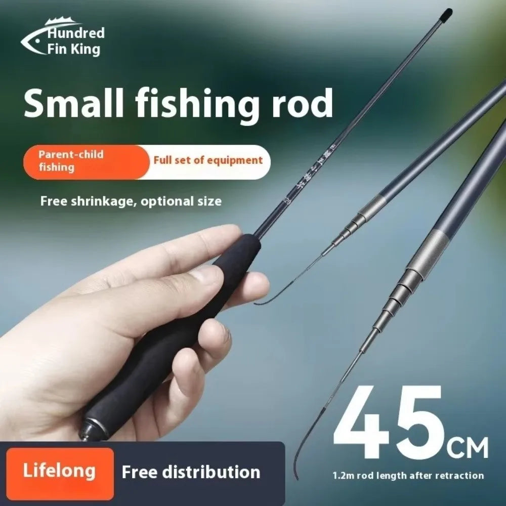 Rod Set Ultra Light Fishing Rod Short Section Hand-Held Ultra Light Rod Stream Rod Ultra-Fine Ultra-Fine Rod Stream Fishing