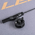 LEO 51cm Fishing Rod Reel Combo Fiberglass Sea Fishing Rods Portable Ultra-short Antiskid Grip Tackle Pesca Fisherman Gear