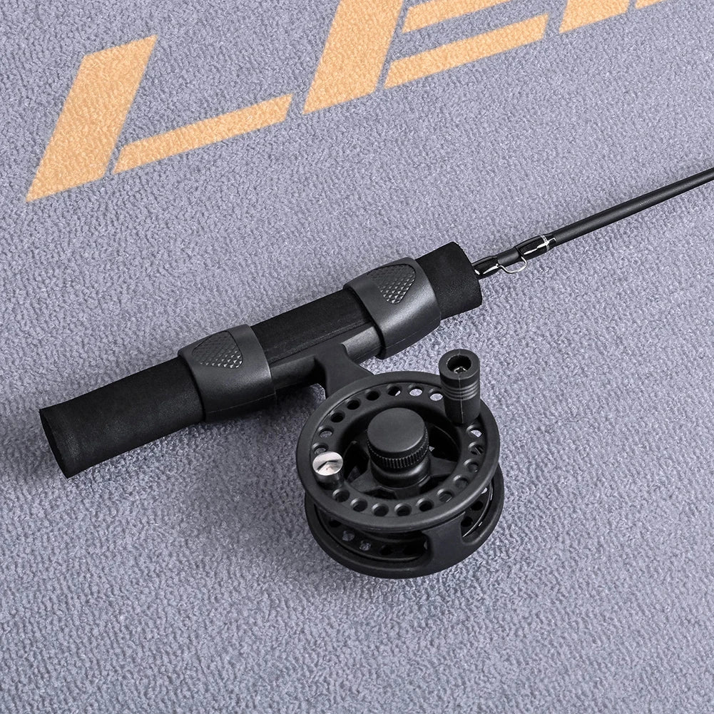 LEO 51cm Fishing Rod Reel Combo Fiberglass Sea Fishing Rods Portable Ultra-short Antiskid Grip Tackle Pesca Fisherman Gear