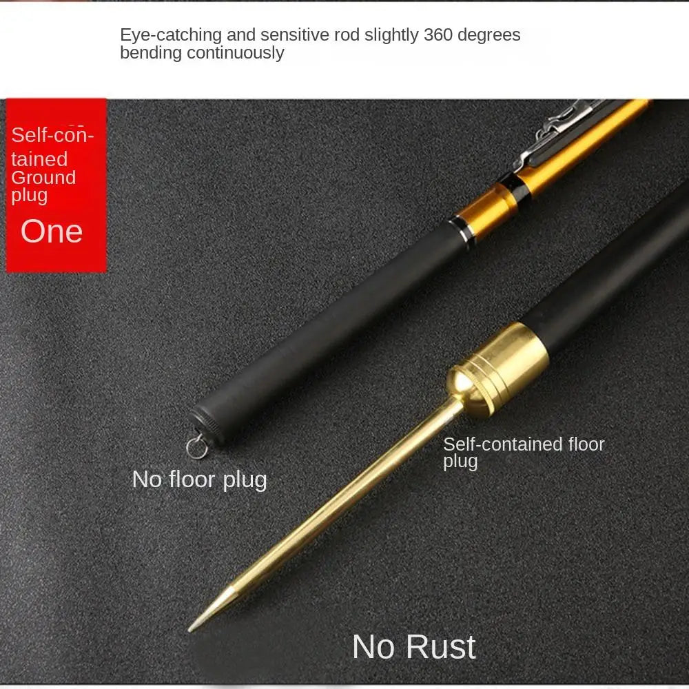 1.5/1.8/ 2.1 /2.4 /2.7m Telescopic Fishing Rod Telescopic Spinning Retractable Carbon Material Fishing Rod Ultrashort