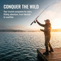 Goture Carbon Telescopic Fishing Rod Portable Travel Spinning Pole Guide Non-Slip EVA Grip for Saltwater Freshwater Sea Lake