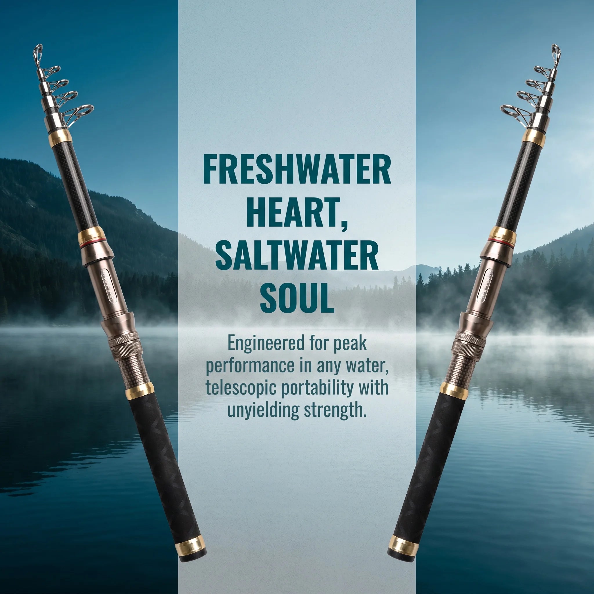 Goture Telescopic Carbon Spinning Fishing Rod Portable Travel Pole Saltwater Lake Stream Corrosion Proof Guides Fishing Gear