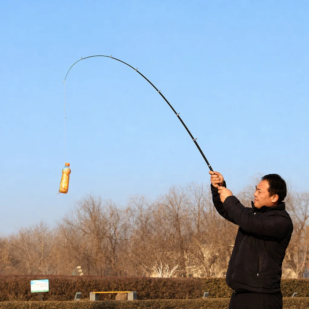 Telescopic Carbon Fiber Mini Fishing Rods Super Hard Portable Travel Pole for River Lake Sea Fishing Outdoor