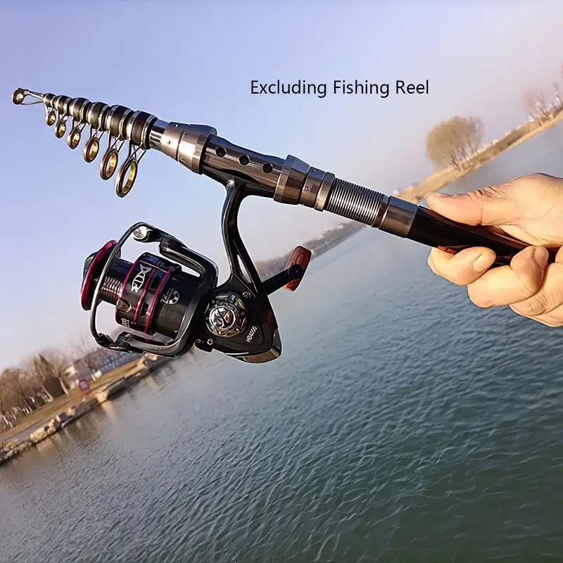 Ultra Light Telescopic Carbon Fishing Rod Portable Travel Spinning Pole Sea Casting Rod for Outdoor Carp Fishing Tackle