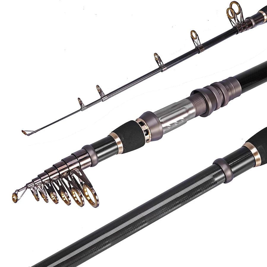 Carp Fishing Rod 1.8M 2.1M 2.4M 2.7M 3.0M 3.3M Carbon Fiber Telescopic Spinning Hard Fishing Pole