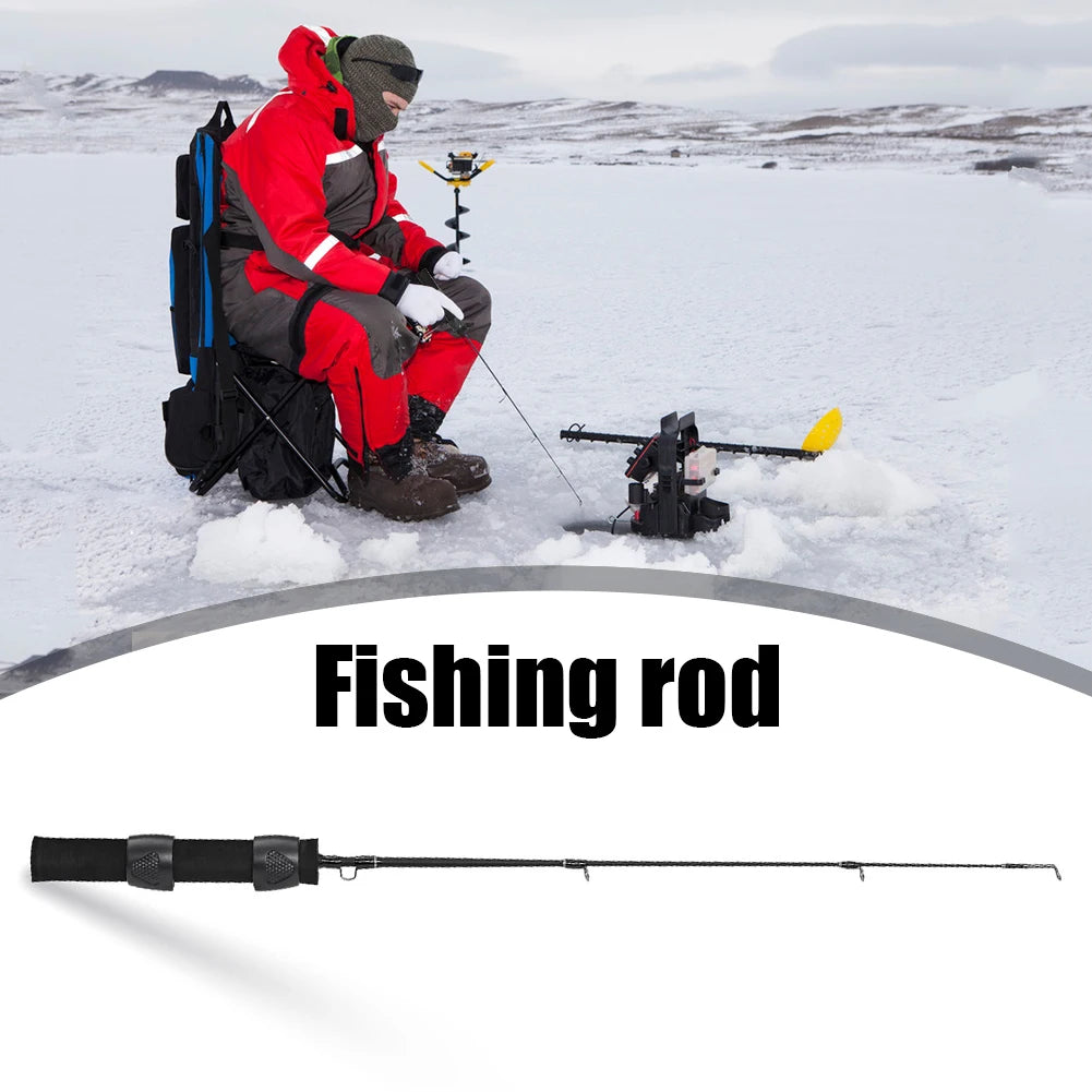 LEO 51cm Fishing Rod Reel Combo Fiberglass Sea Fishing Rods Portable Ultra-short Antiskid Grip Tackle Pesca Fisherman Gear